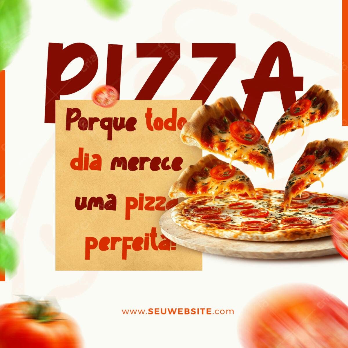 Flyer para Pizzaria PSD Editável