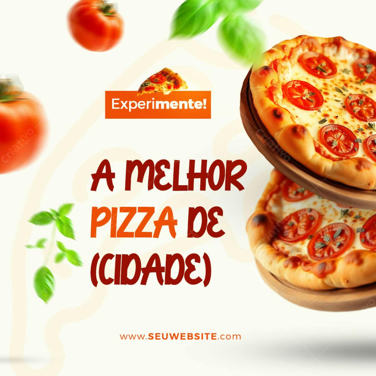 Post para Pizzaria PSD Editável