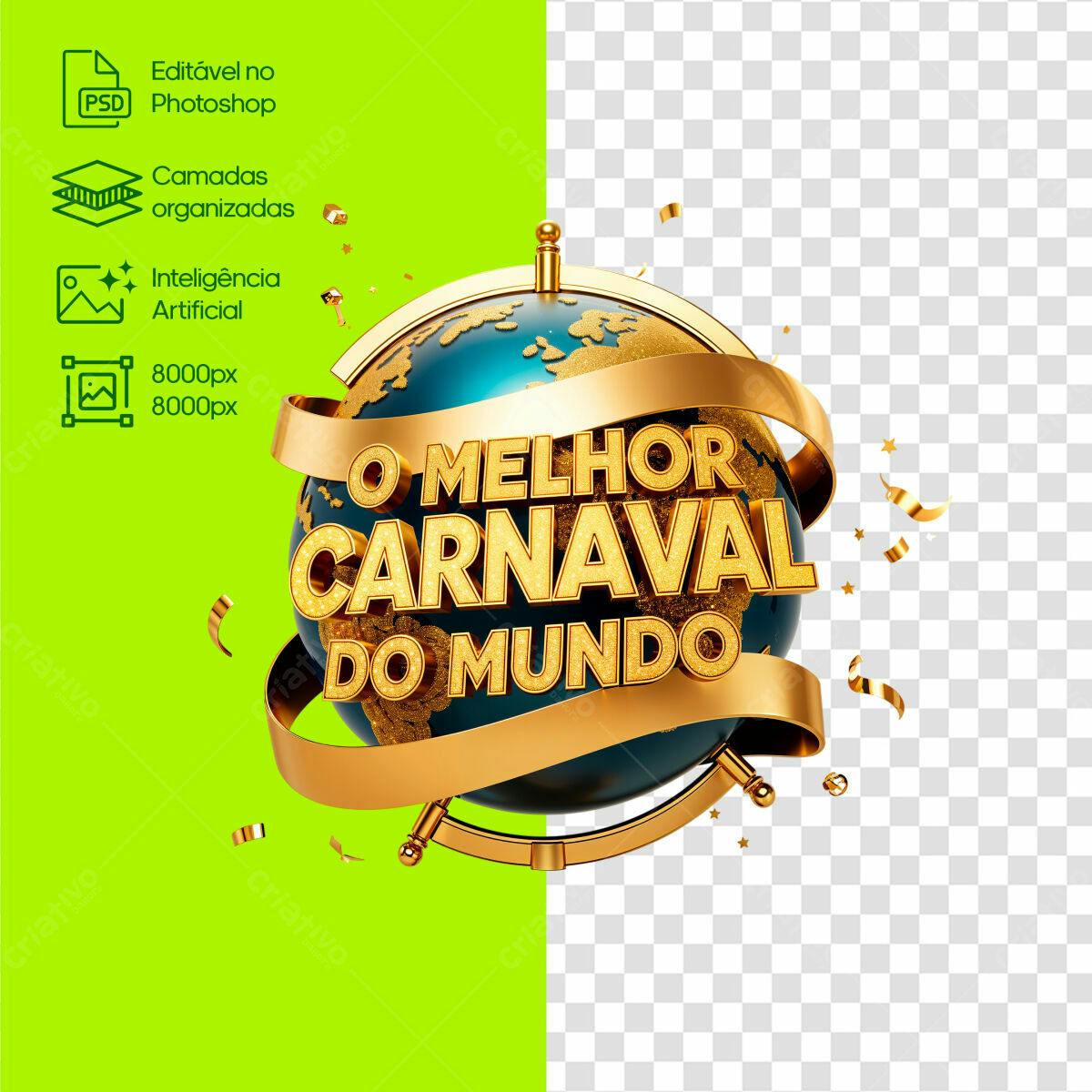 Flyer Carnaval Global PSD Editável