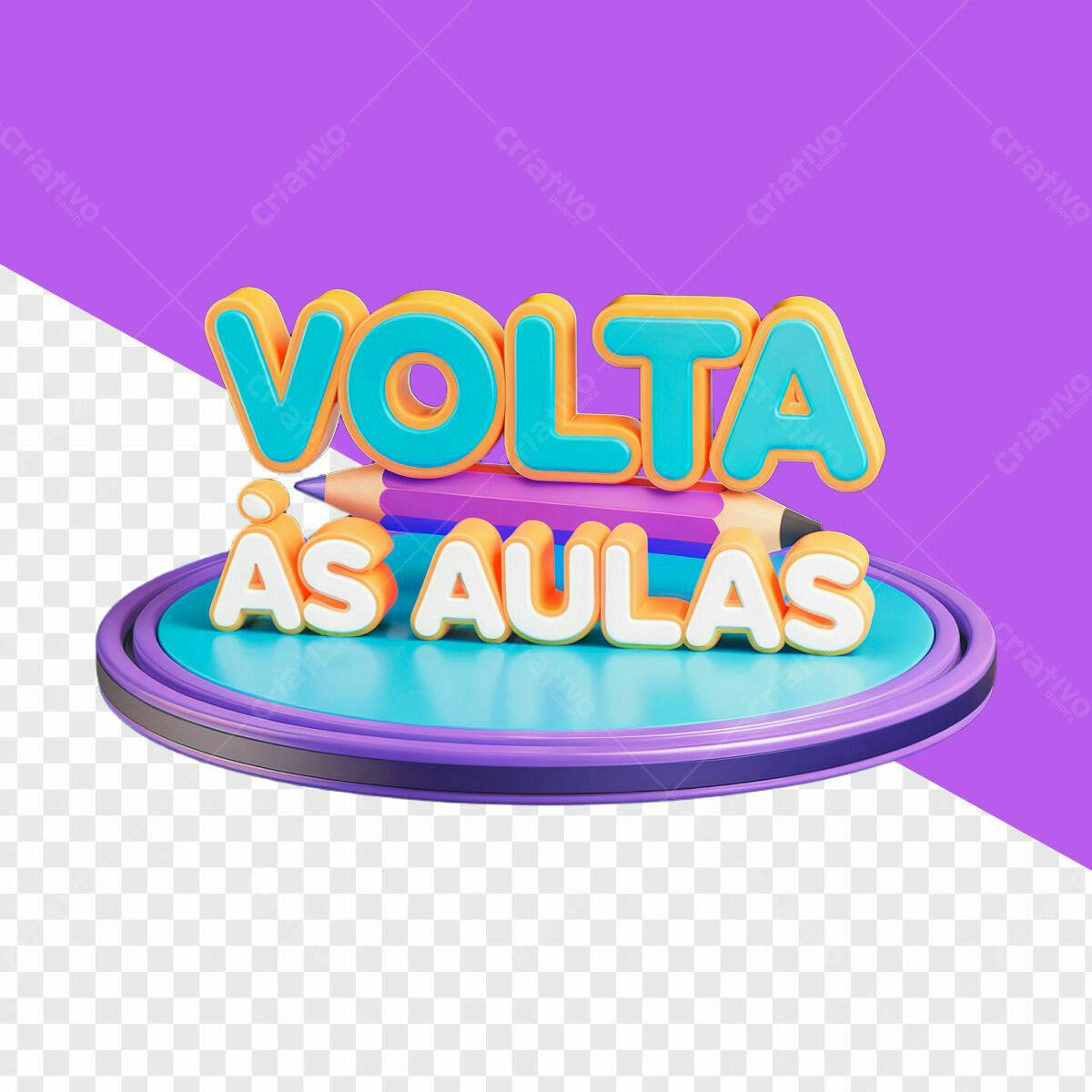 Banner Volta às Aulas PSD Editável