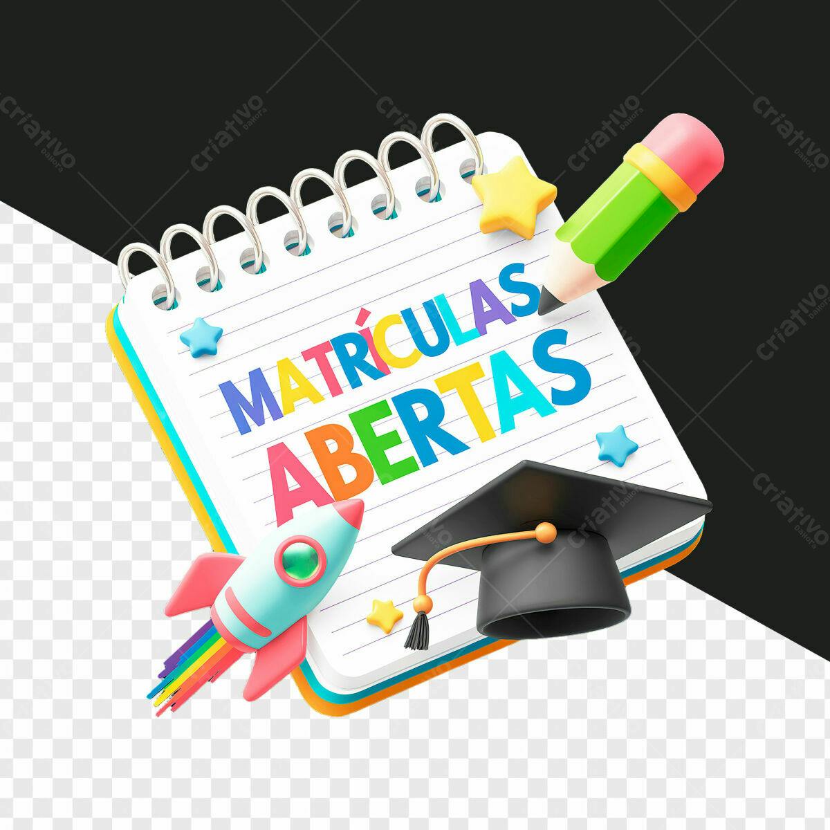 Flyer Matrículas Abertas PSD Editável
