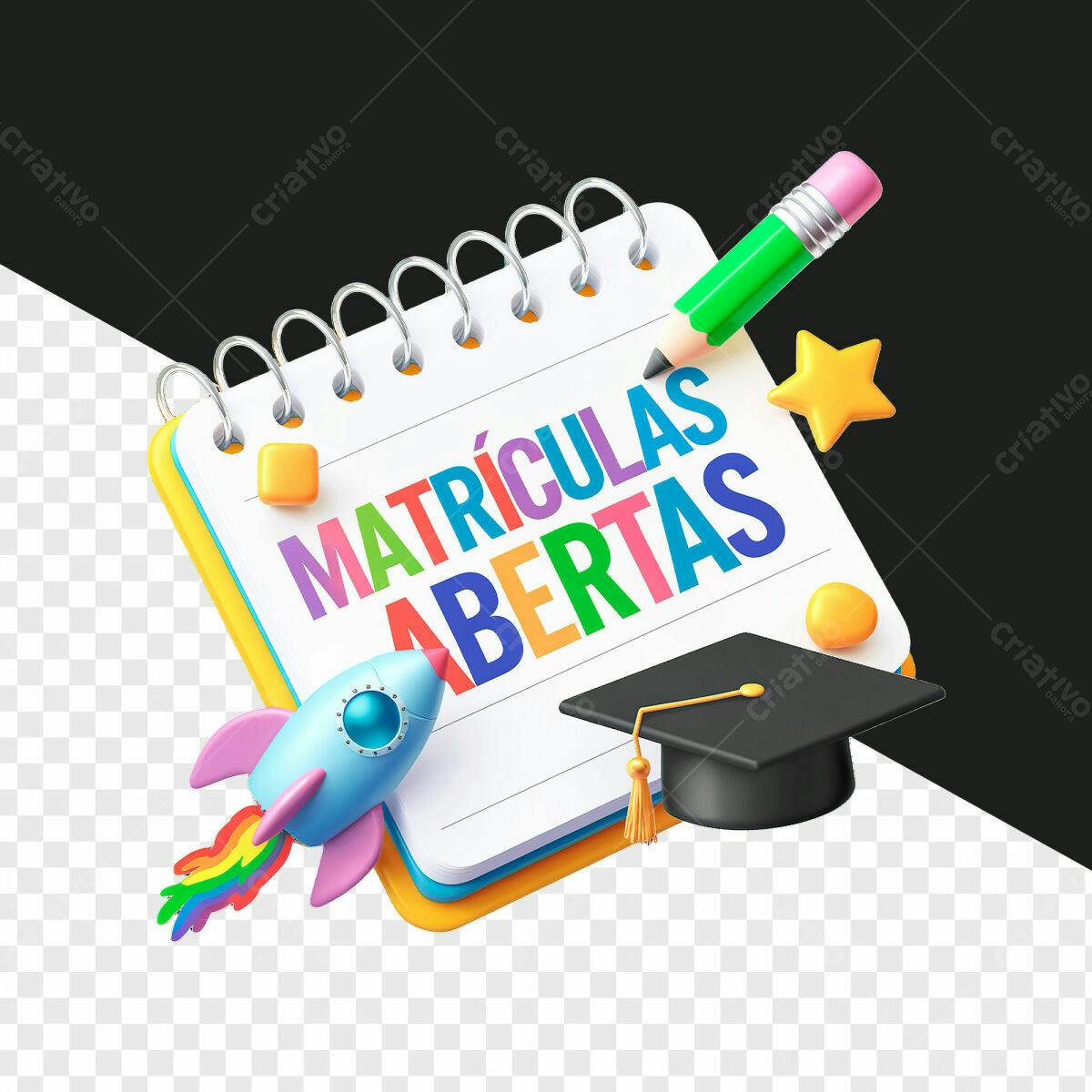 Flyer Matrículas Abertas PSD Editável