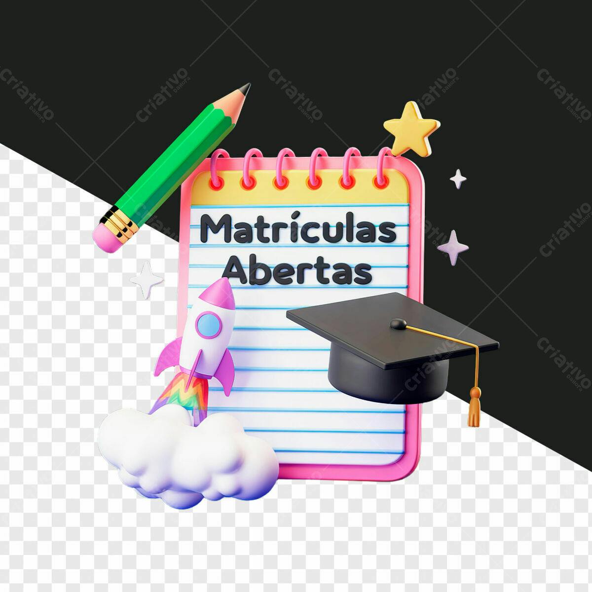 Flyer Matrículas Abertas PSD Editável