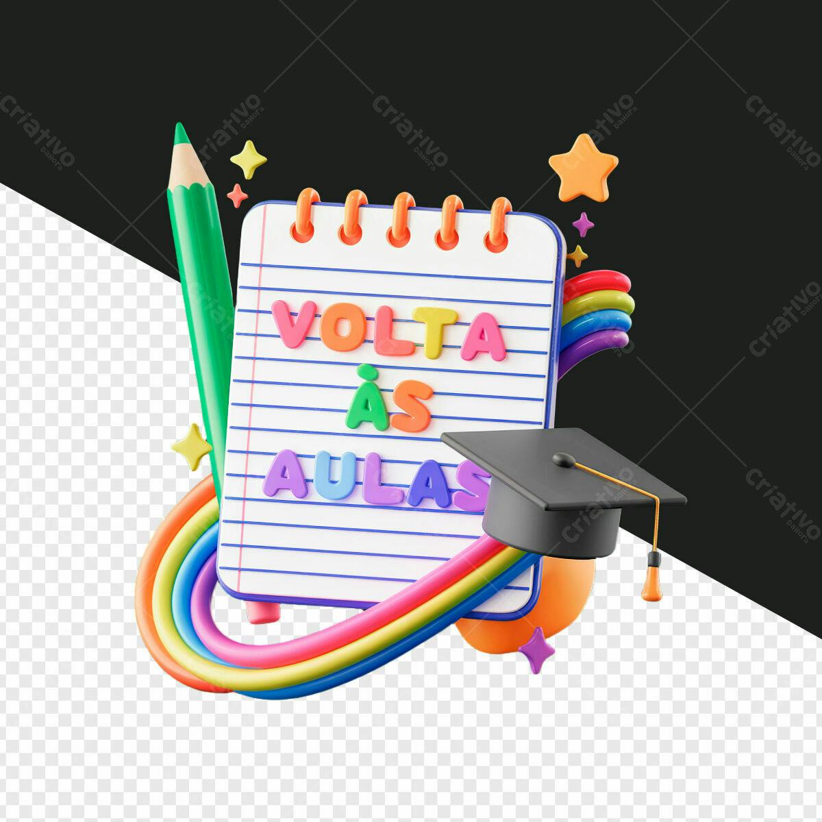 Kit Voltar às Aulas PSD Editável