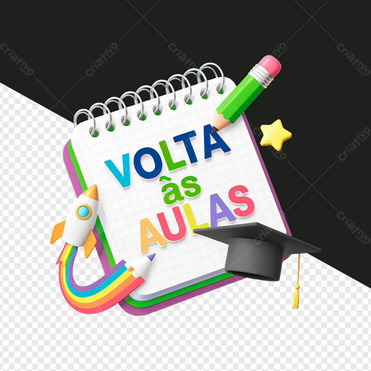Banner Volta às Aulas PSD Editável