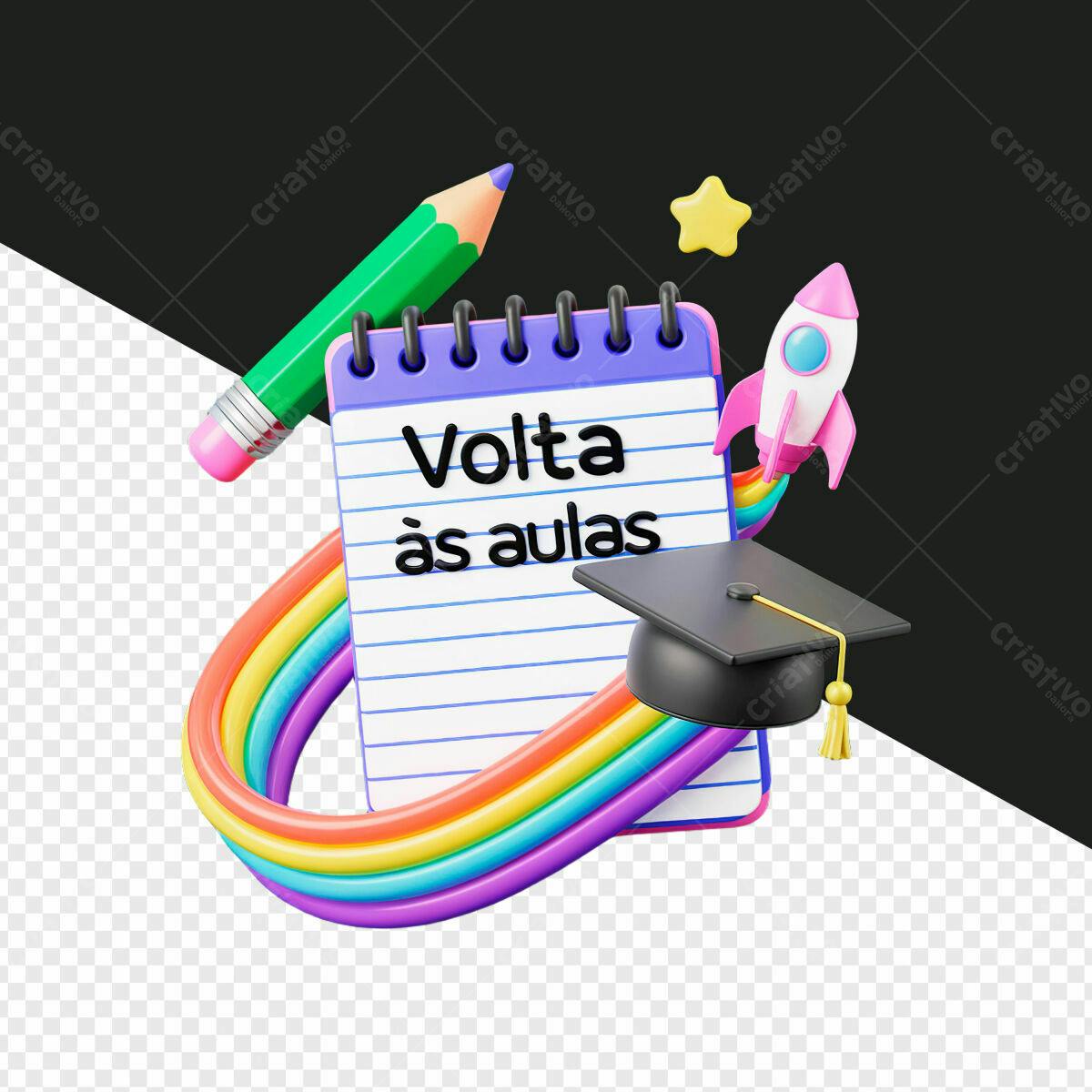 Flyer Volta às Aulas PSD Editável