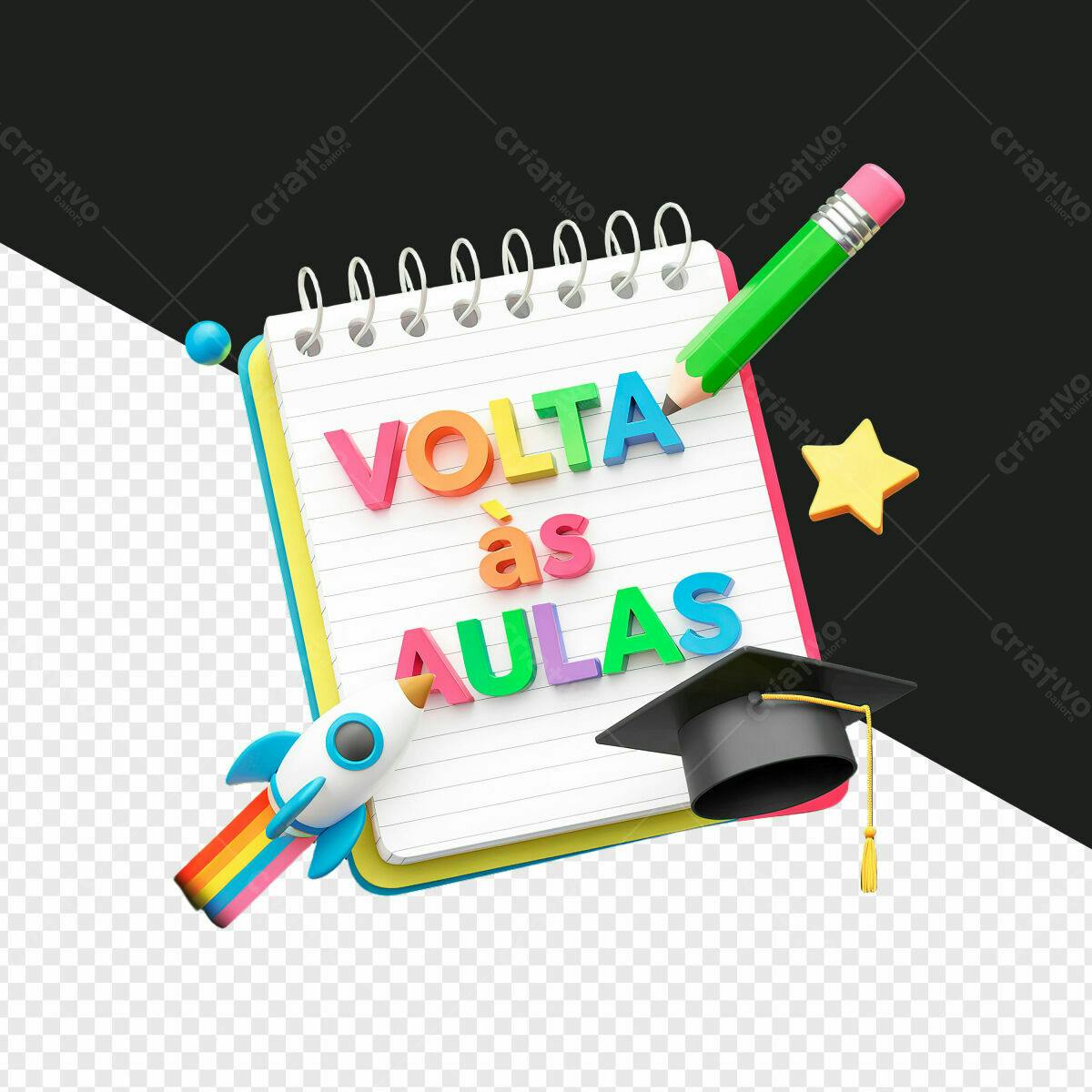 Banner Volta às Aulas PSD Editável
