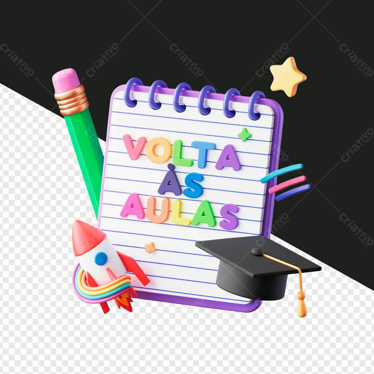 Flyer Volta às Aulas PSD Editável