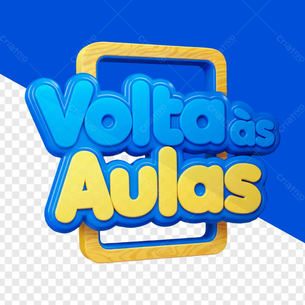 Banner Volta às Aulas PSD Editável