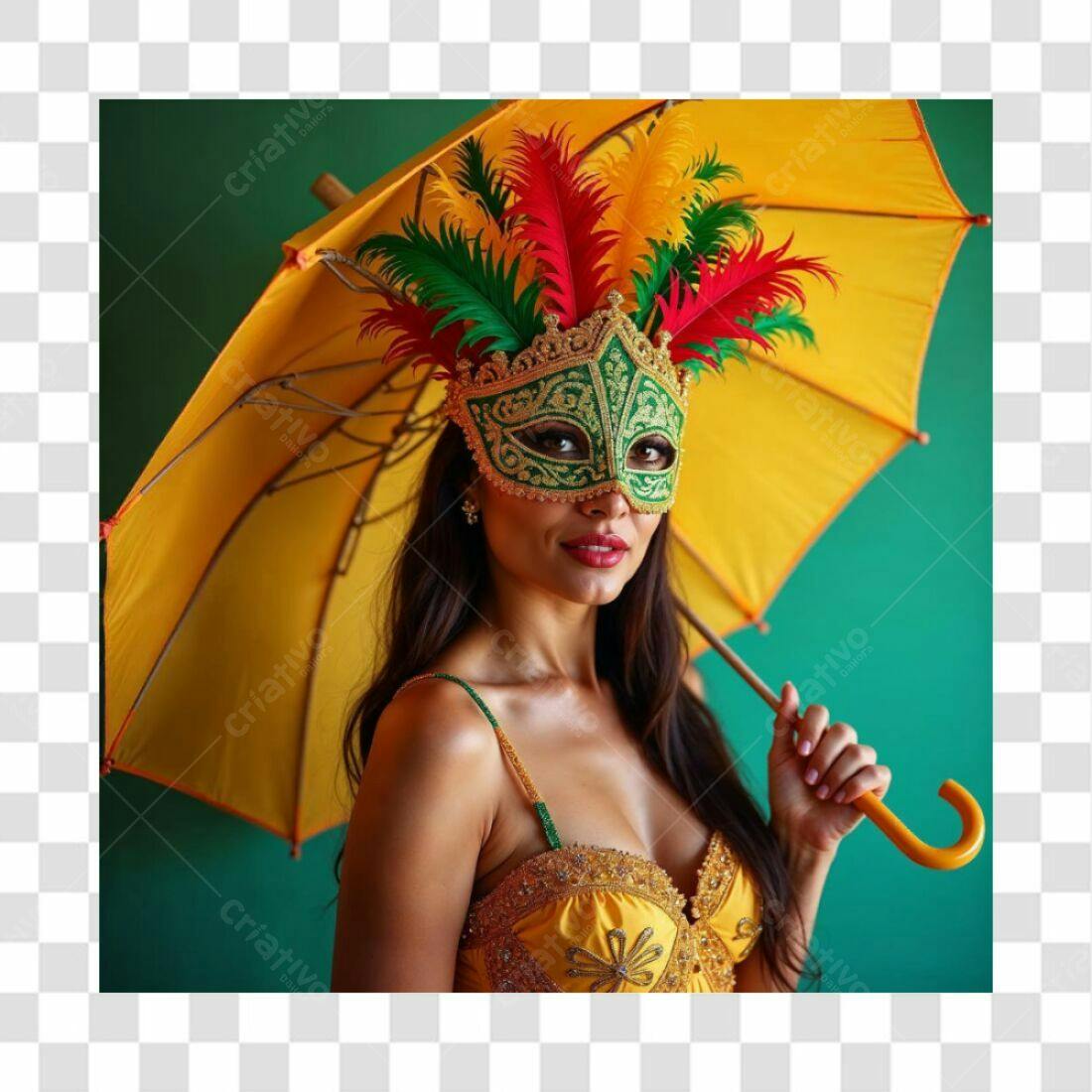 Máscara Carnaval PNG com fundo transparente
