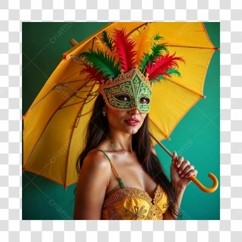 Imagem De Mulher No Carnaval Com Guarda Chuva Sombrinha Guarda Sol Musa Do Verão