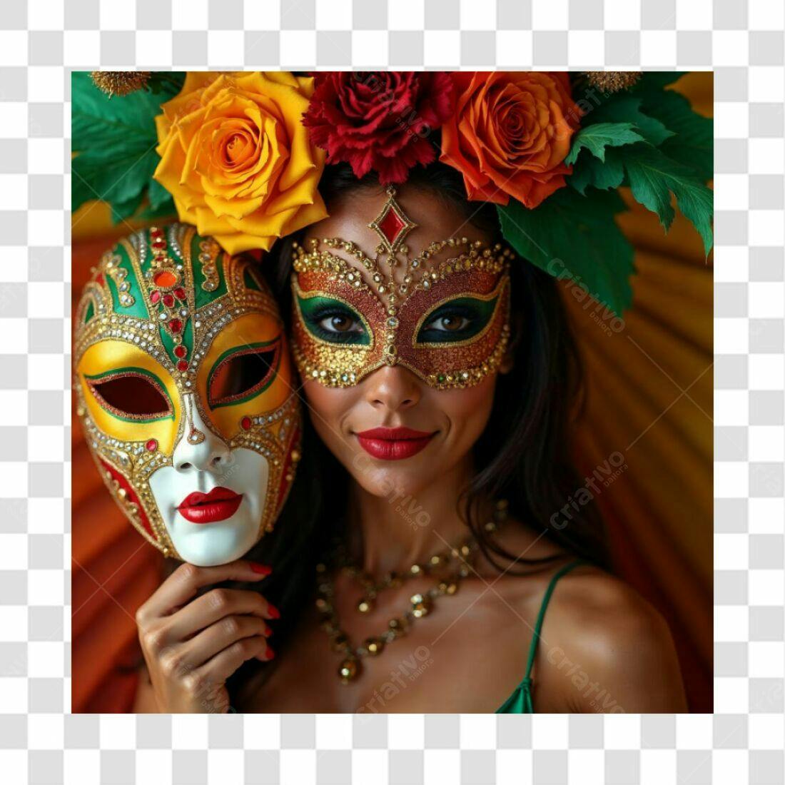 Máscara Carnaval PNG com fundo transparente
