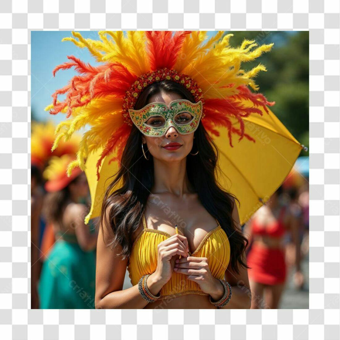 Máscara Carnaval PNG com fundo transparente
