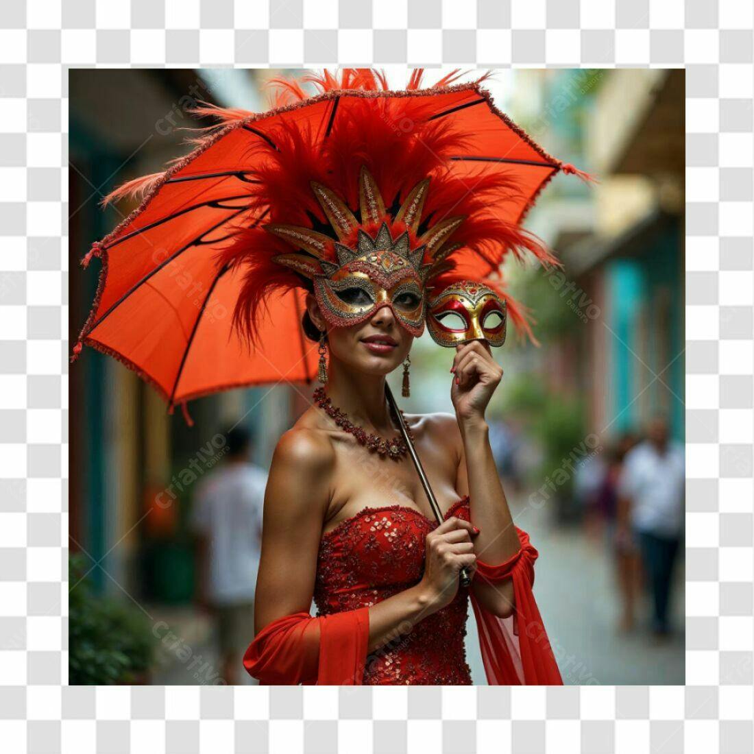 Imagem Carnaval Máscara PNG com fundo transparente