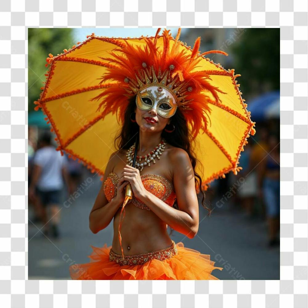 Imagem De Mulher No Carnaval Com Guarda Chuva Sombrinha Guarda Sol Musa Do Verão