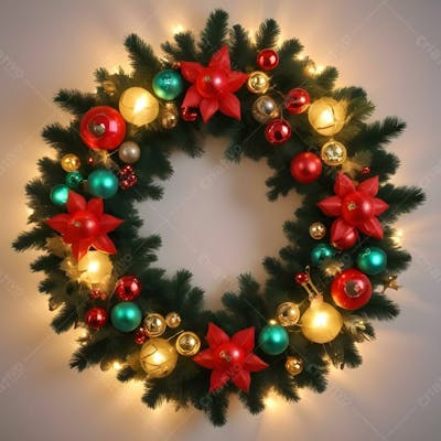 Guirlanda Natalina Enfeites De Festa De Natal