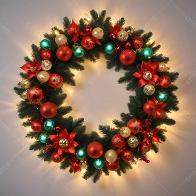 Guirlanda Natalina Enfeites De Festa De Natal