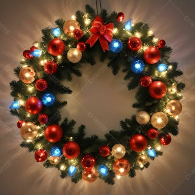 Guirlanda Natalina Enfeites De Festa De Natal