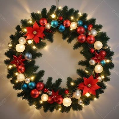 Guirlanda Natalina Enfeites De Festa De Natal