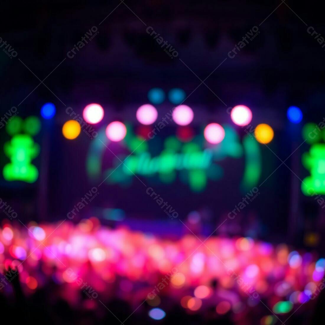 Show de Luzes Rosa e Roxo em Show