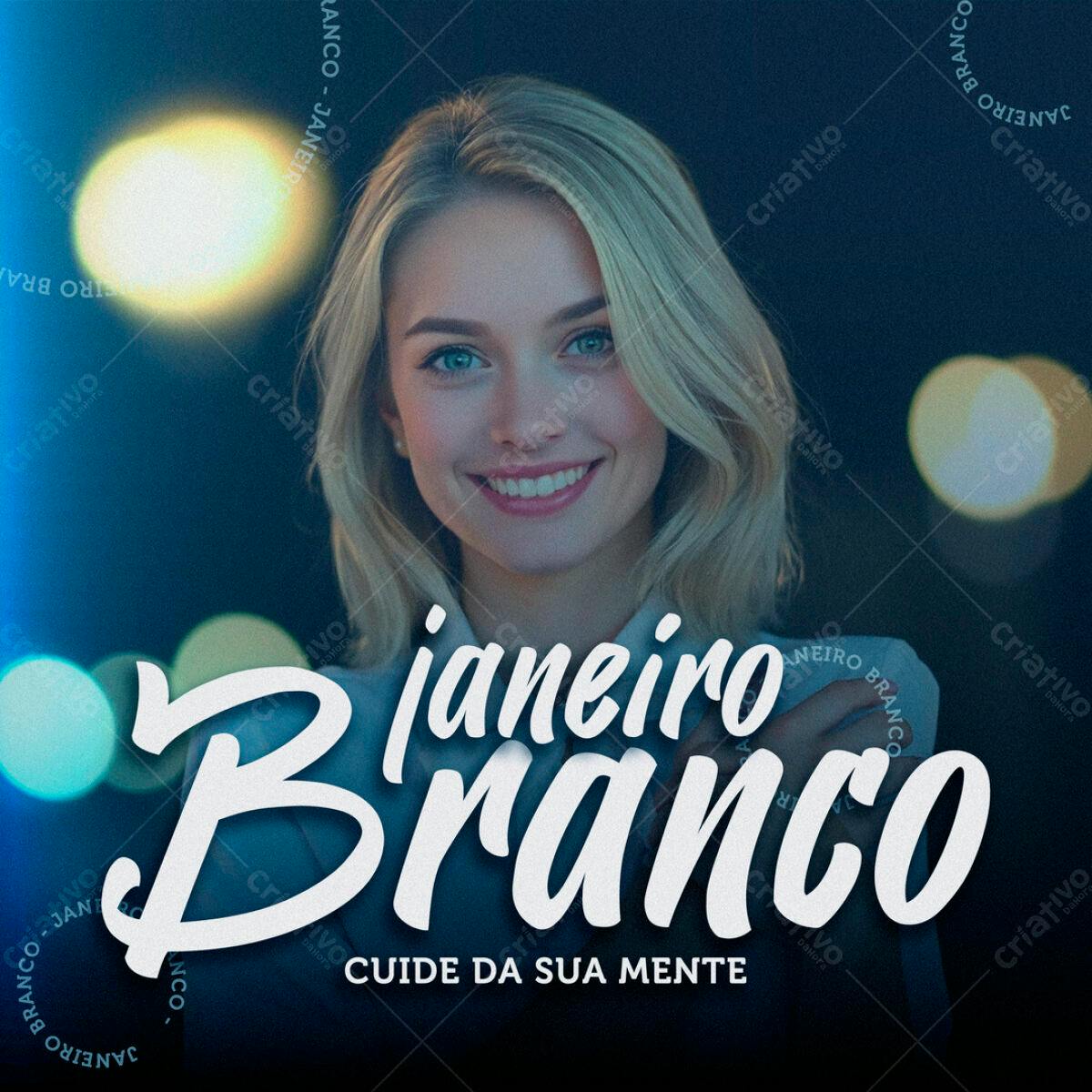 Flyer Janeiro Branco PSD Editável