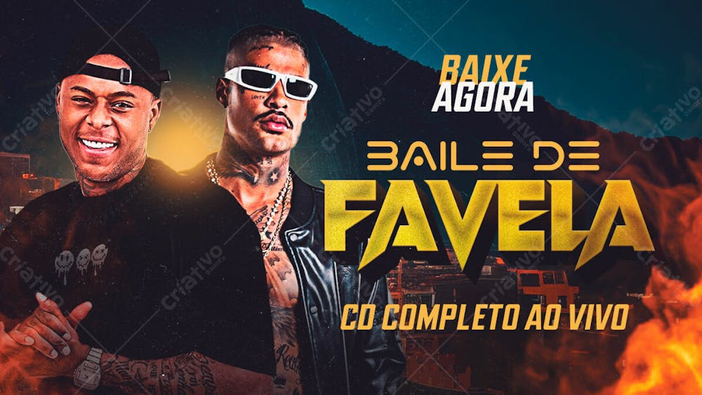 Flyer Thumb Capa Cd Banner Youtube Baile De Favela Psd Editável