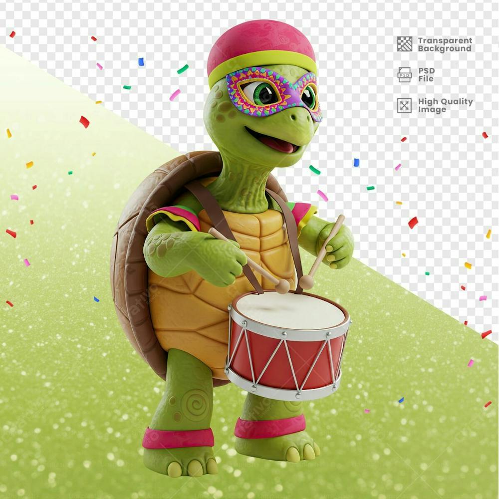 Mascote 3D Tartatura De Carnaval 13