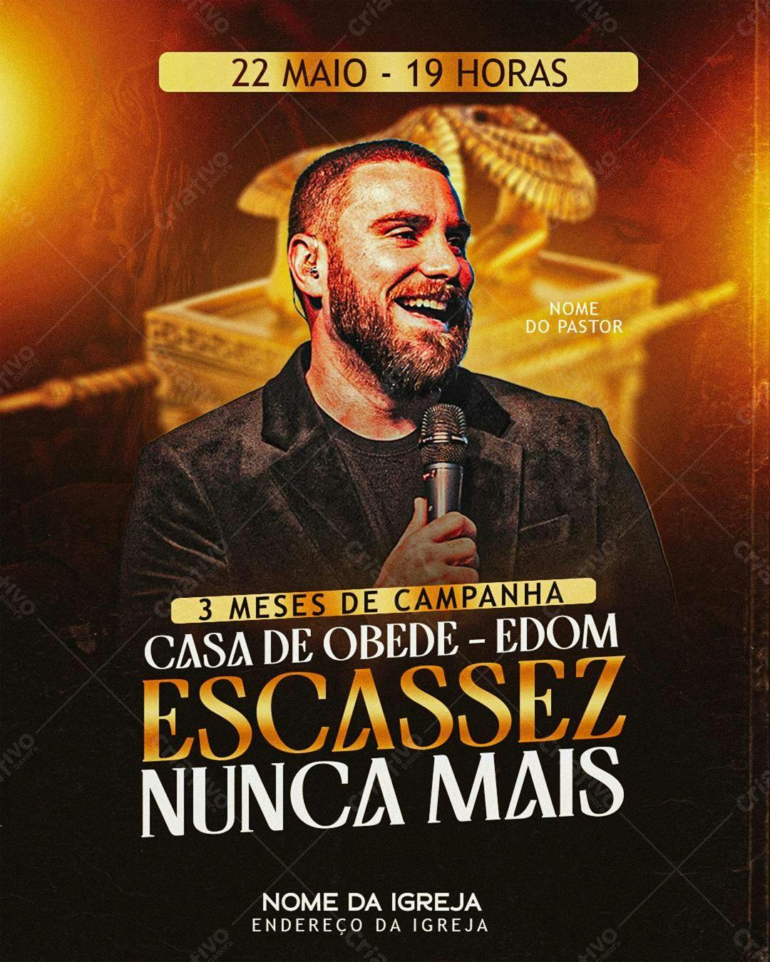 Flyer para Evento Religioso PSD Editável