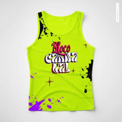 Mockup De Modelo De Camiseta Bloco De Carnaval Abadá Design Totalmente Editavel