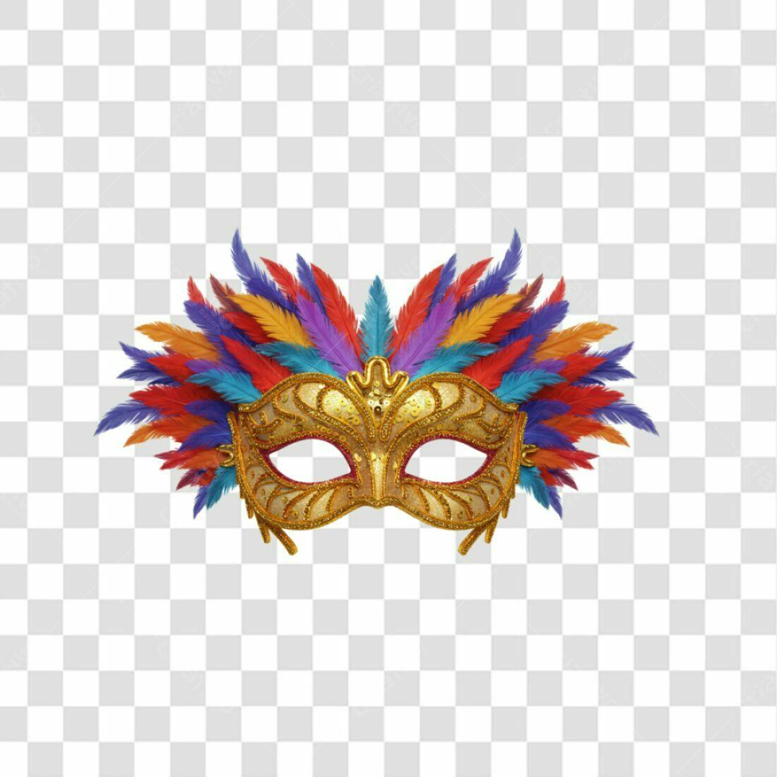 Máscara Carnaval PNG com fundo transparente