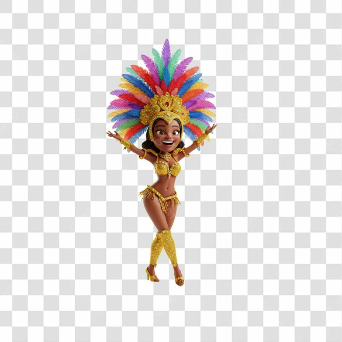 Icone Carnaval Brasileiro PNG com fundo transparente