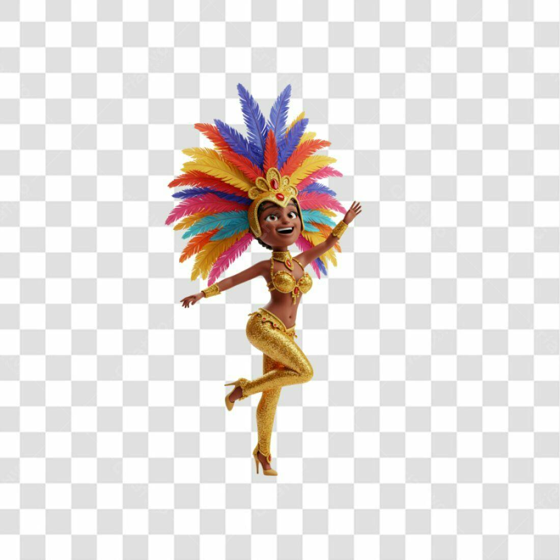 Icone Carnaval Brasileira PNG com fundo transparente