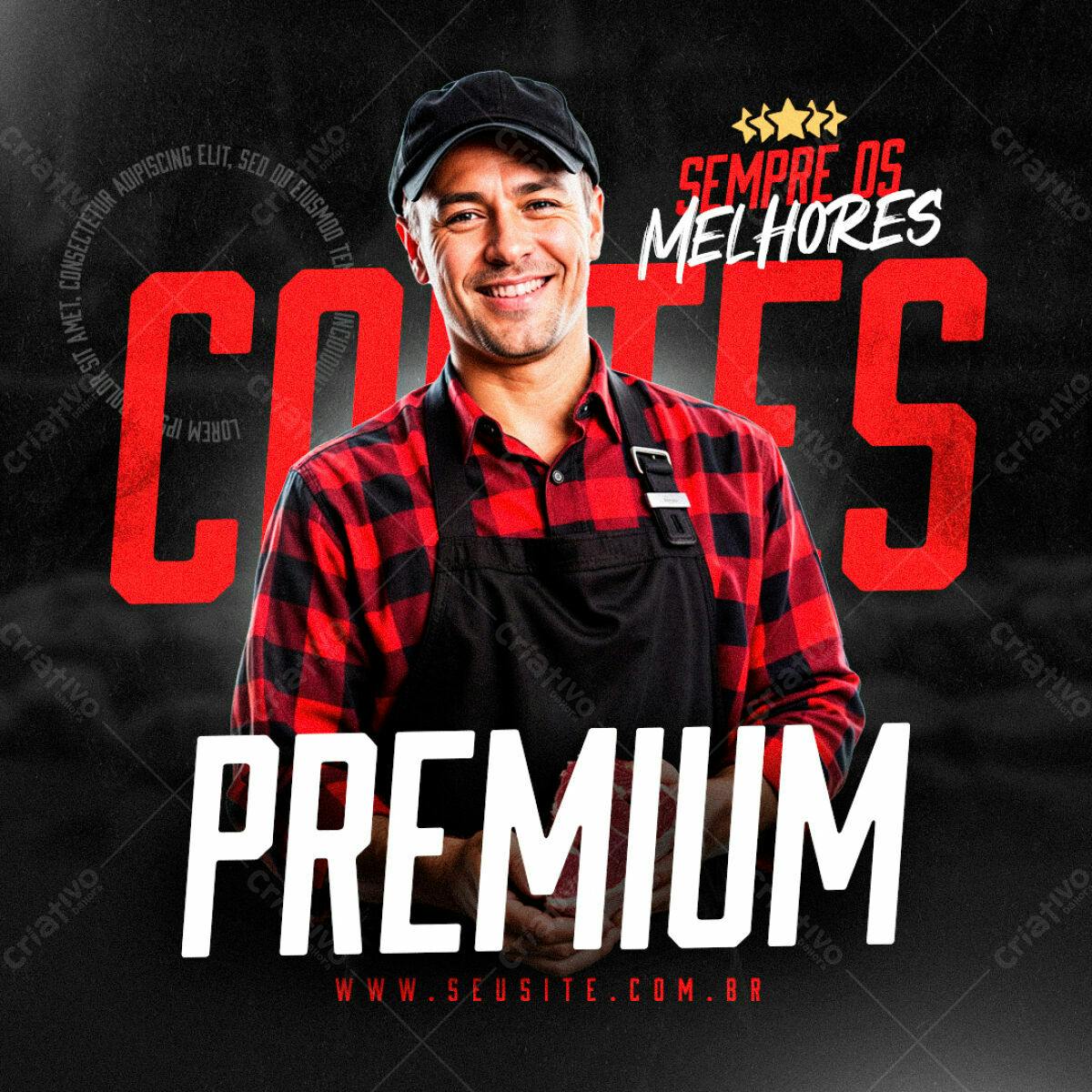 Flyer para Churrascaria PSD Editável