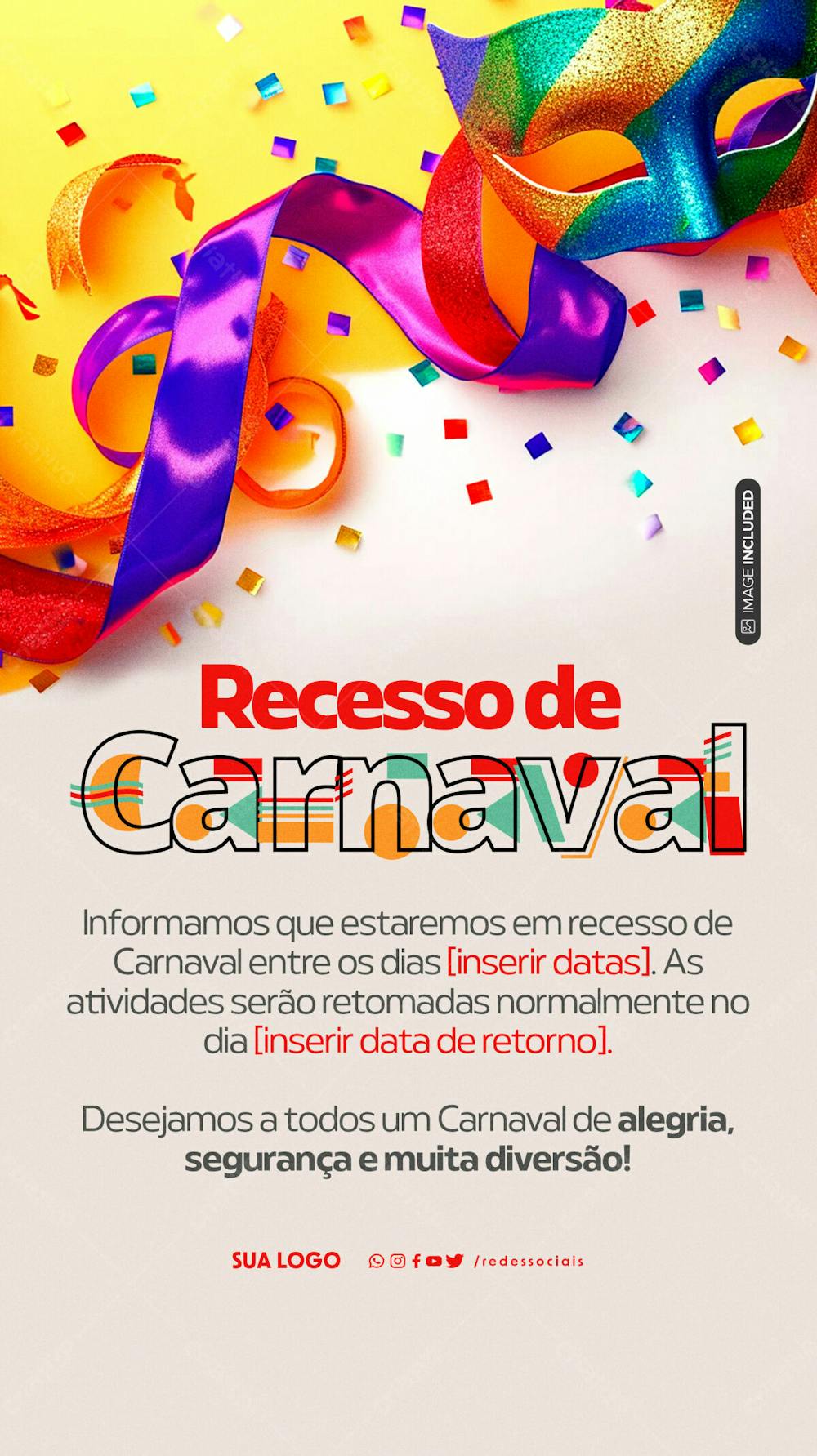 Story Recesso De Carnanaval Esateremos Me Recesso