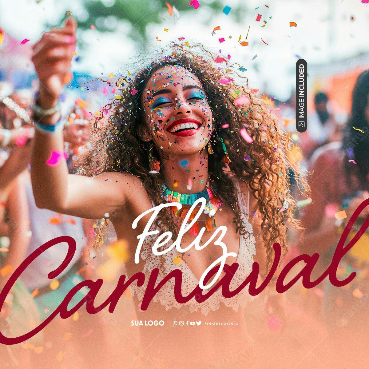 Flyer para Carnaval PSD Editável