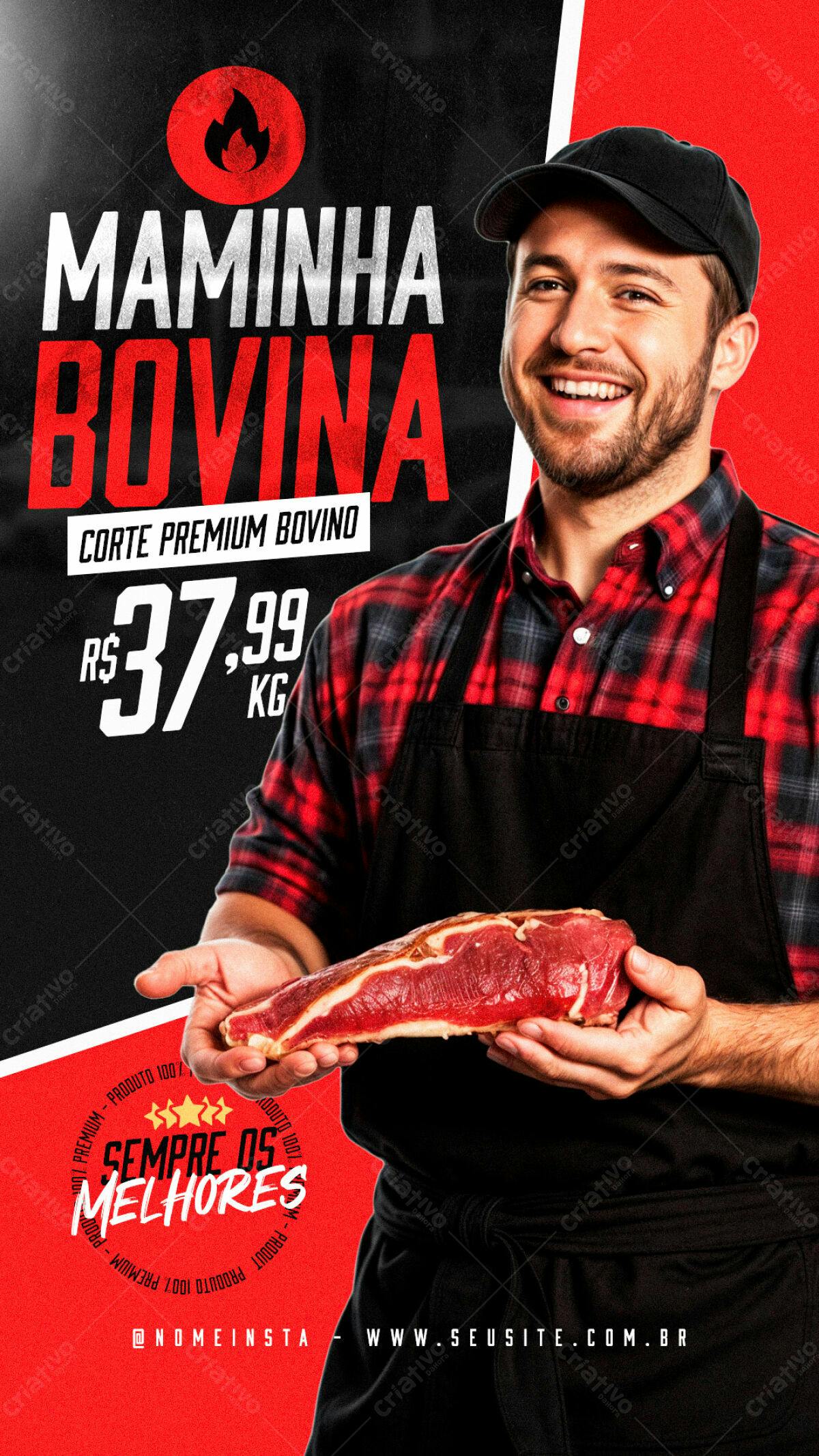 Flyer para Churrascaria PSD Editável