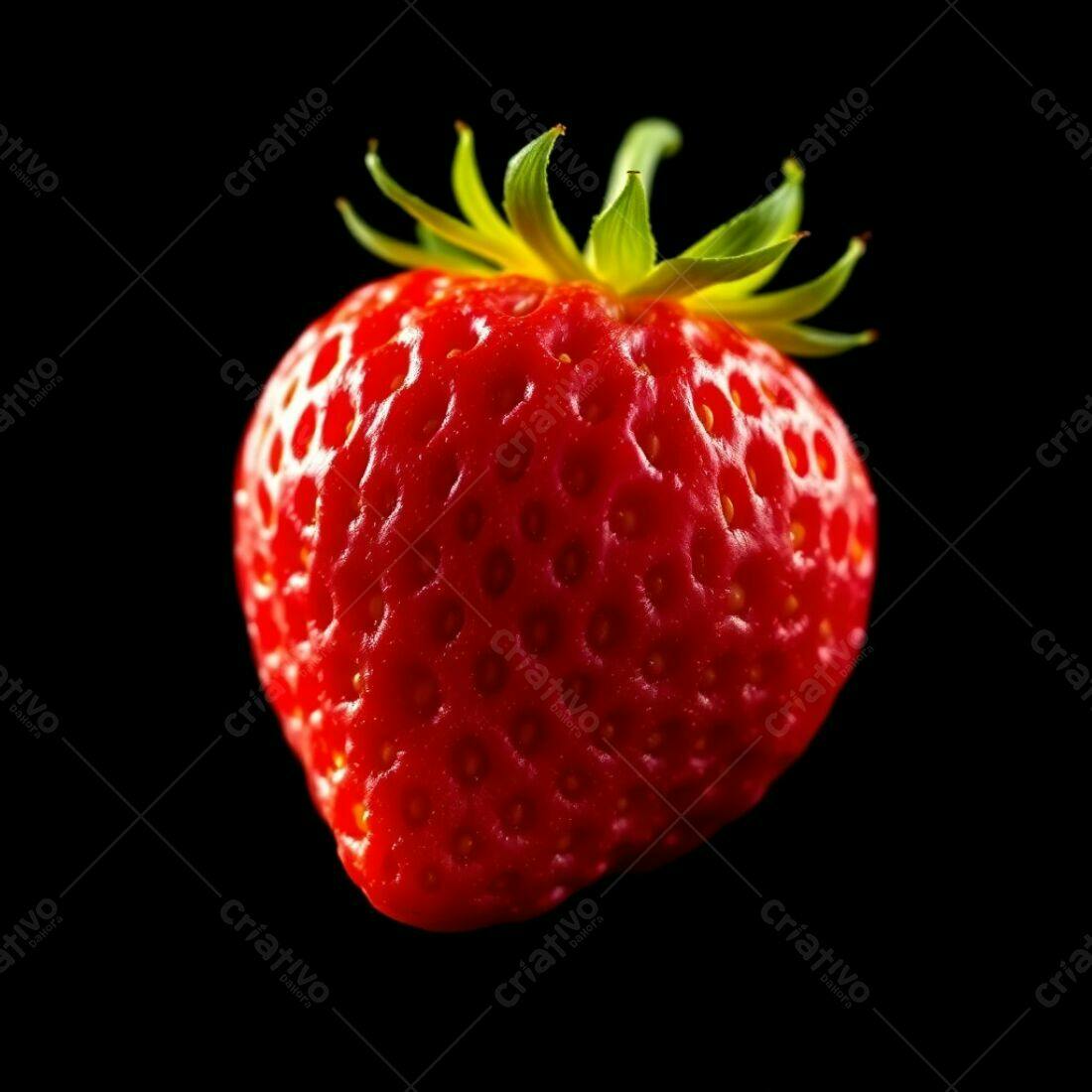 Morango vermelho suculento isolado