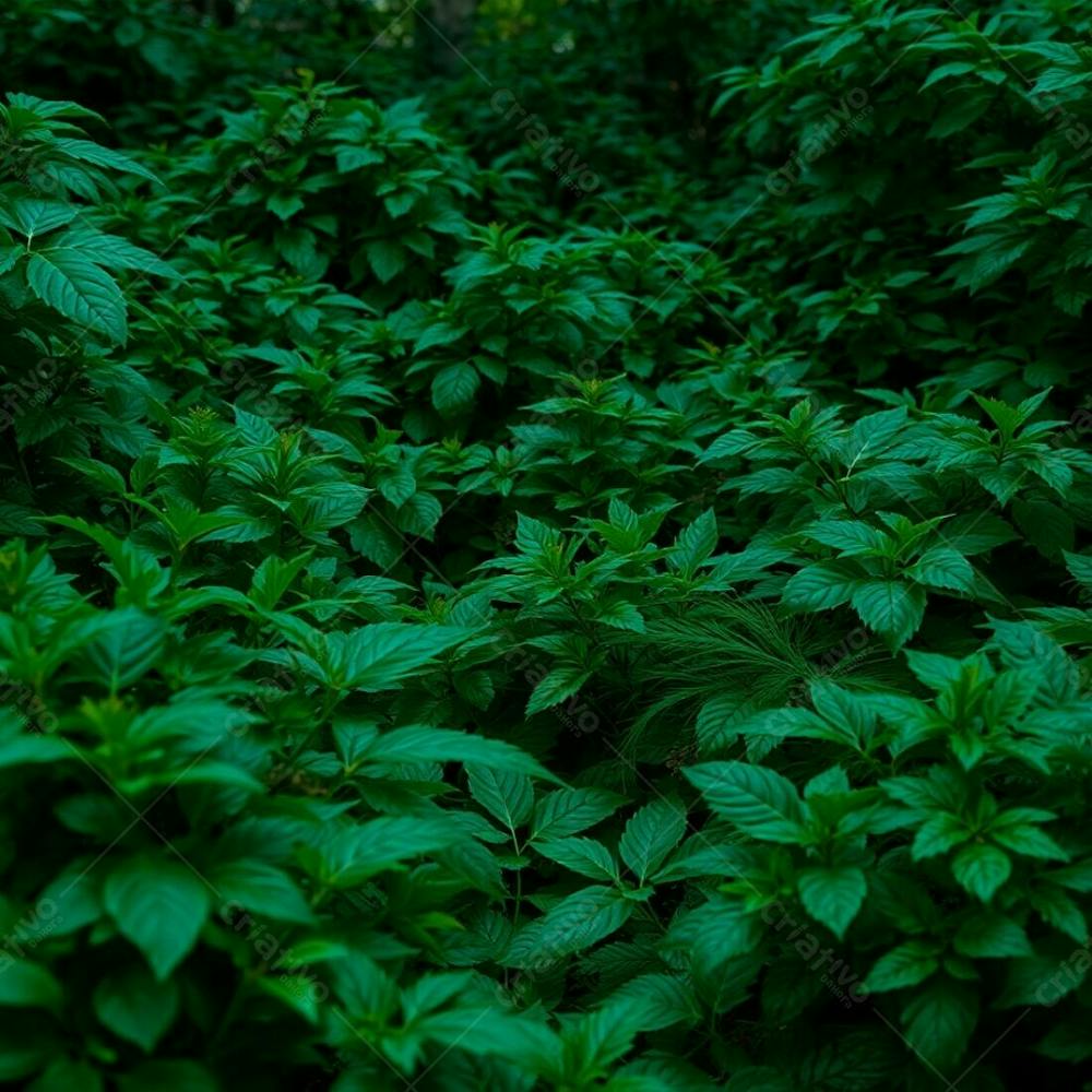 Photorealistic Image Of Lush Nature In Rich Deep Teal Tones Luxurious And Vibrant Focusing On Detailed Textures And Vibrant Greens