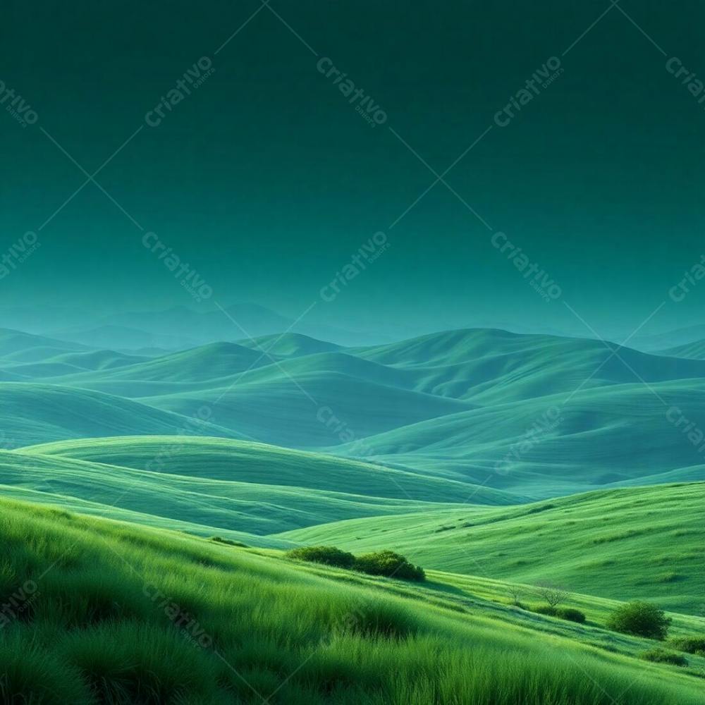 Photorealistic Image Rich Deep Teal, Showcasing A Luxurious And Vibrant Natural Landscape, With A Focus On Smooth Transitions And Soft Lighting