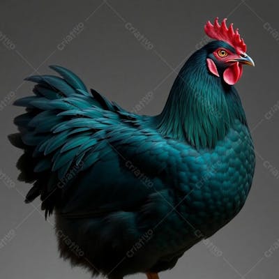 Uma Imagem Fotorrealista De Uma Galinha Parada Hiperrealista Gratis Free Png