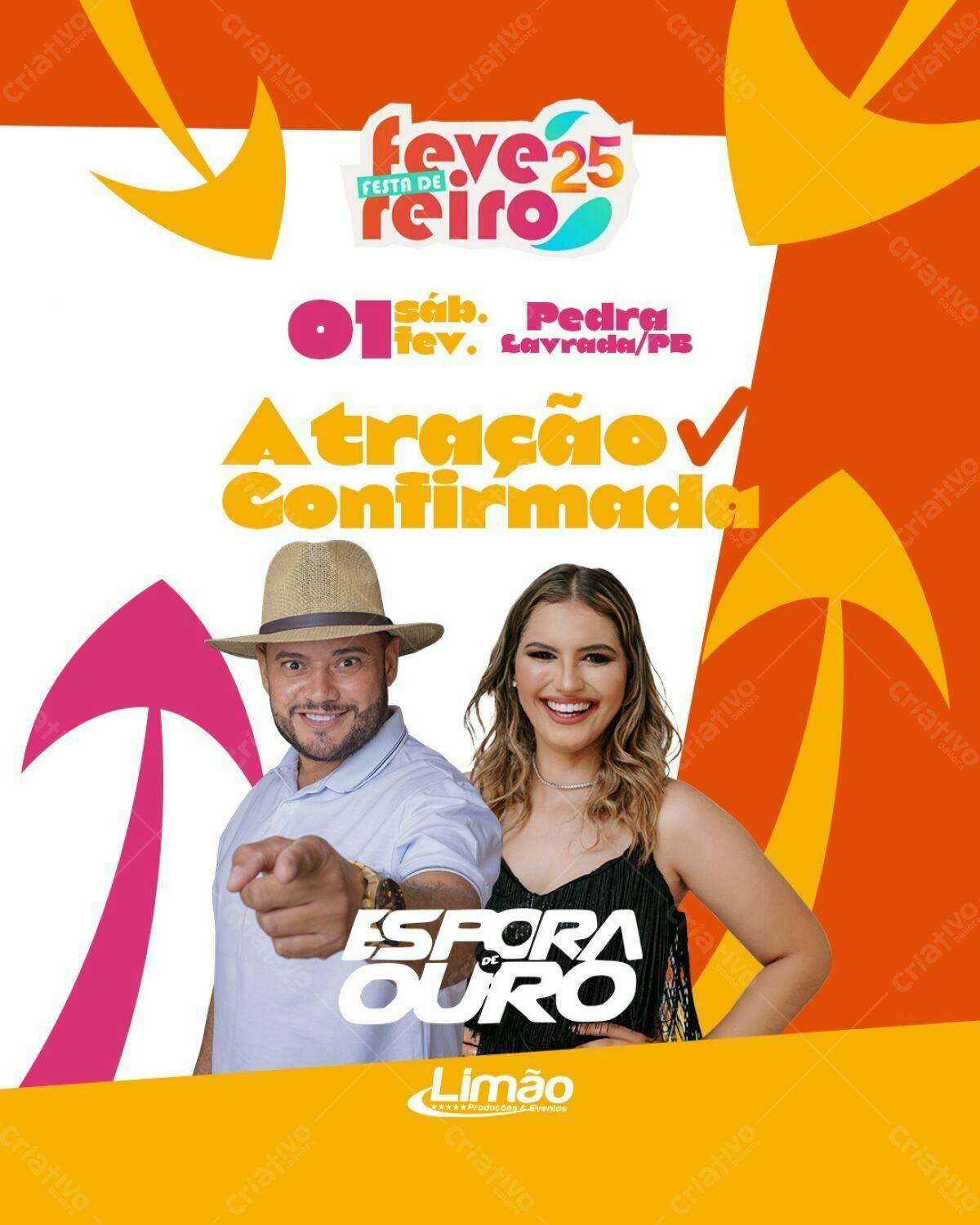 Flyer Festa de Reiro PSD Editável