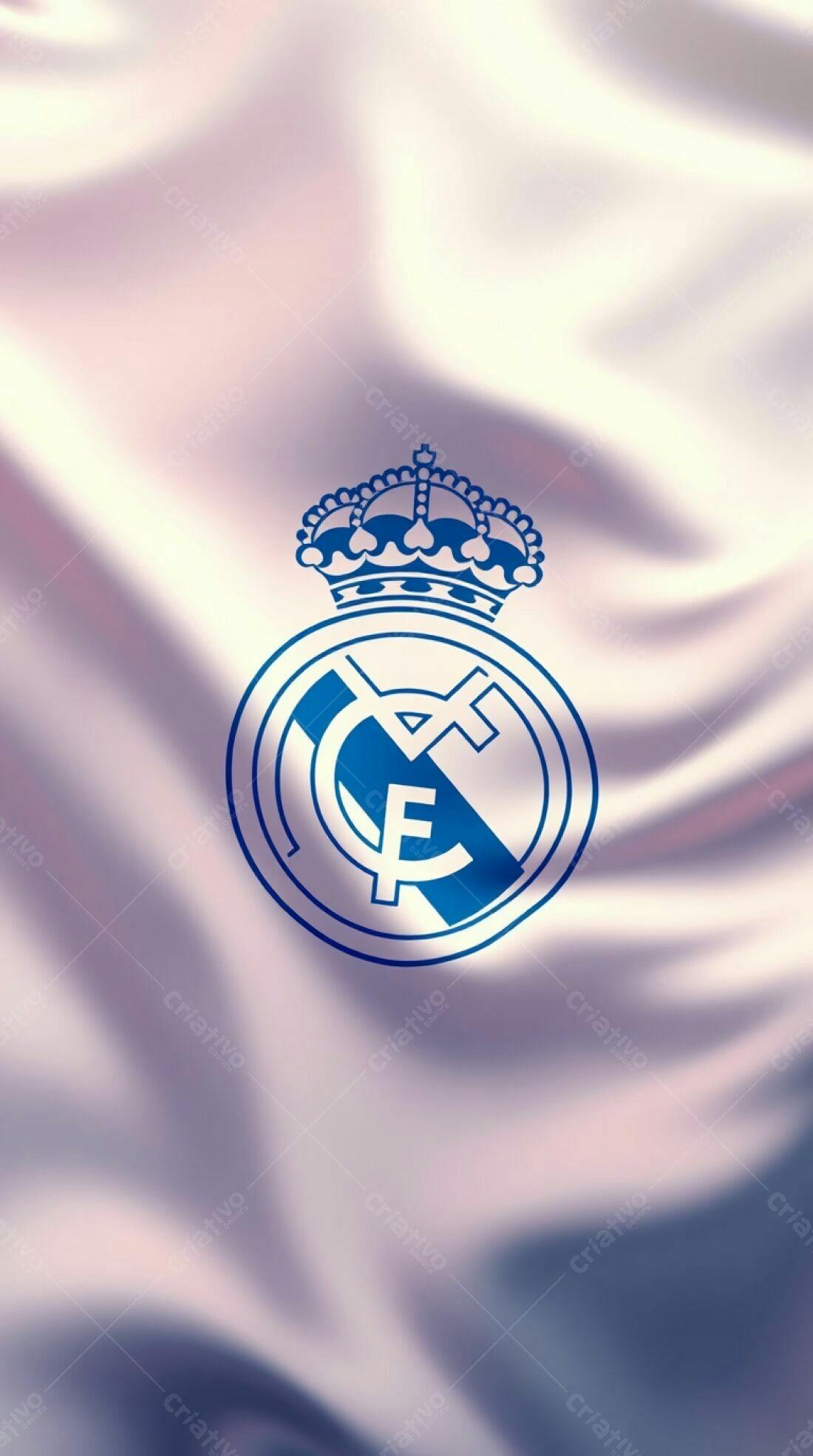 Brasão Real Madrid em tecido fluido