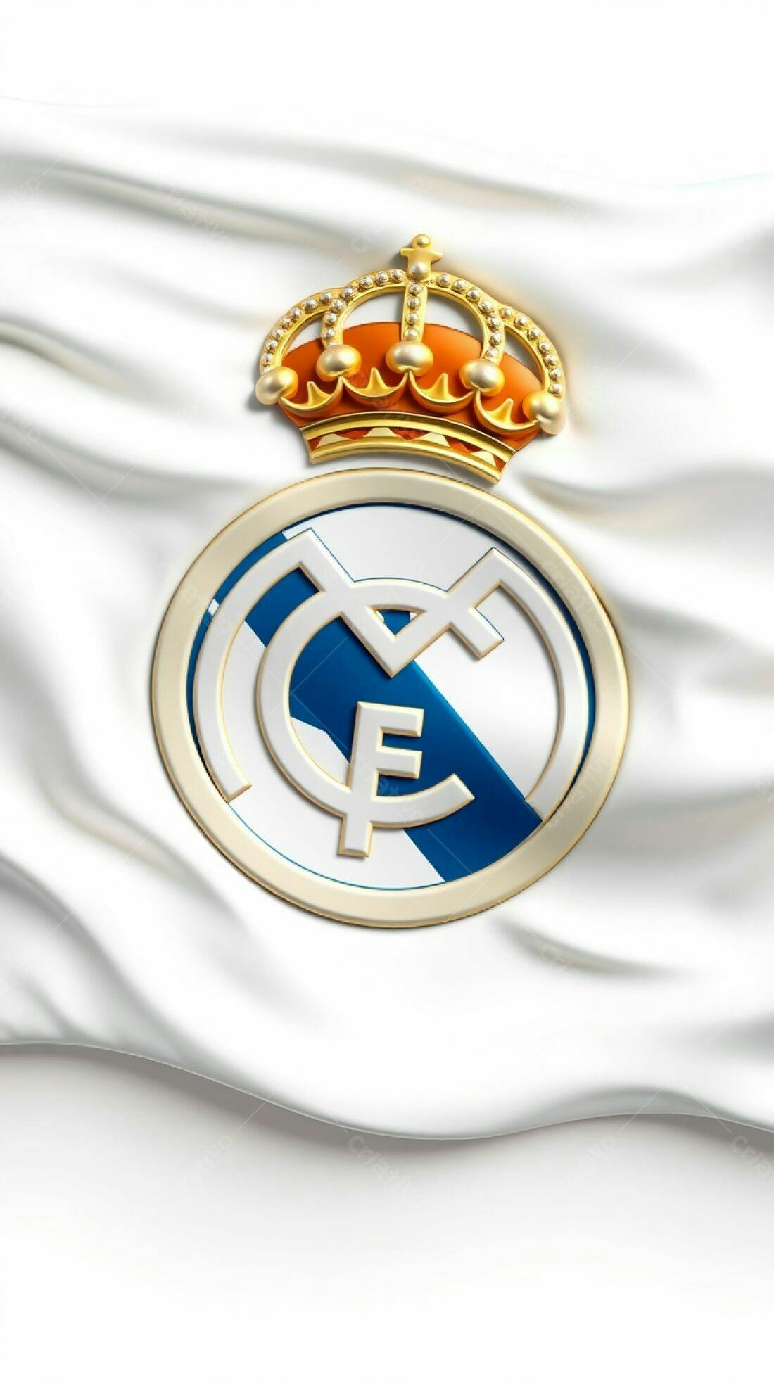 Brasão Real Madrid fundo branco