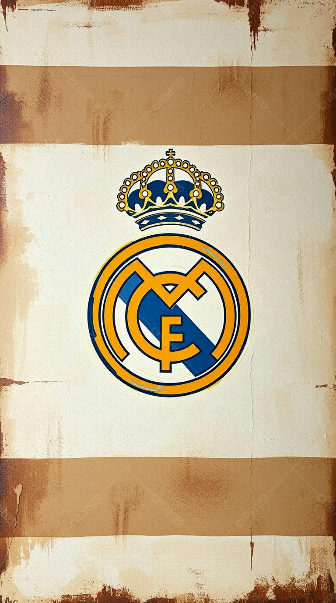 Brasão Real Madrid estilo vintage