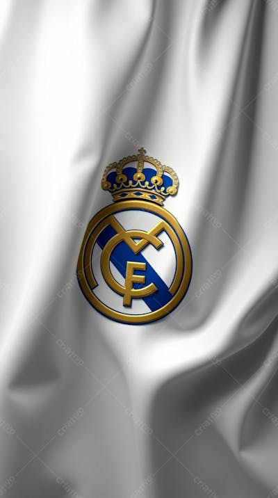 Imagem De Capa De Fundo Do Celular Da Bandeira Do Clube Real Madrid