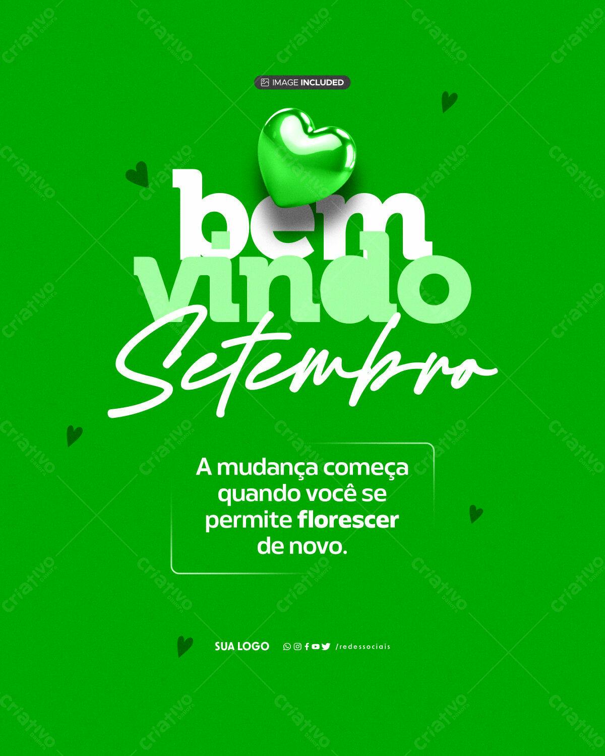 Post para Setembro PSD Editável