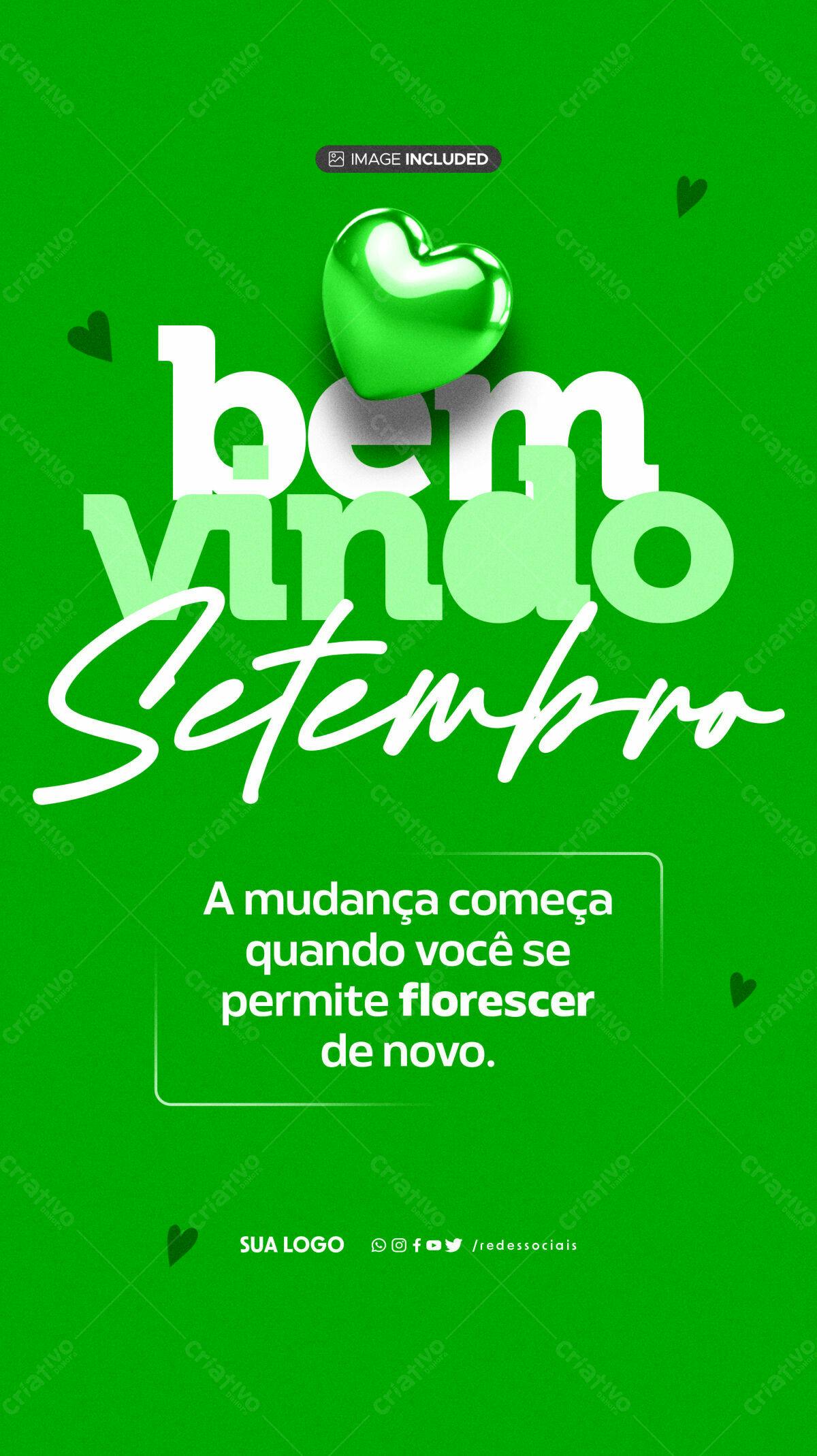 Flyer Setembro Verde PSD Editável