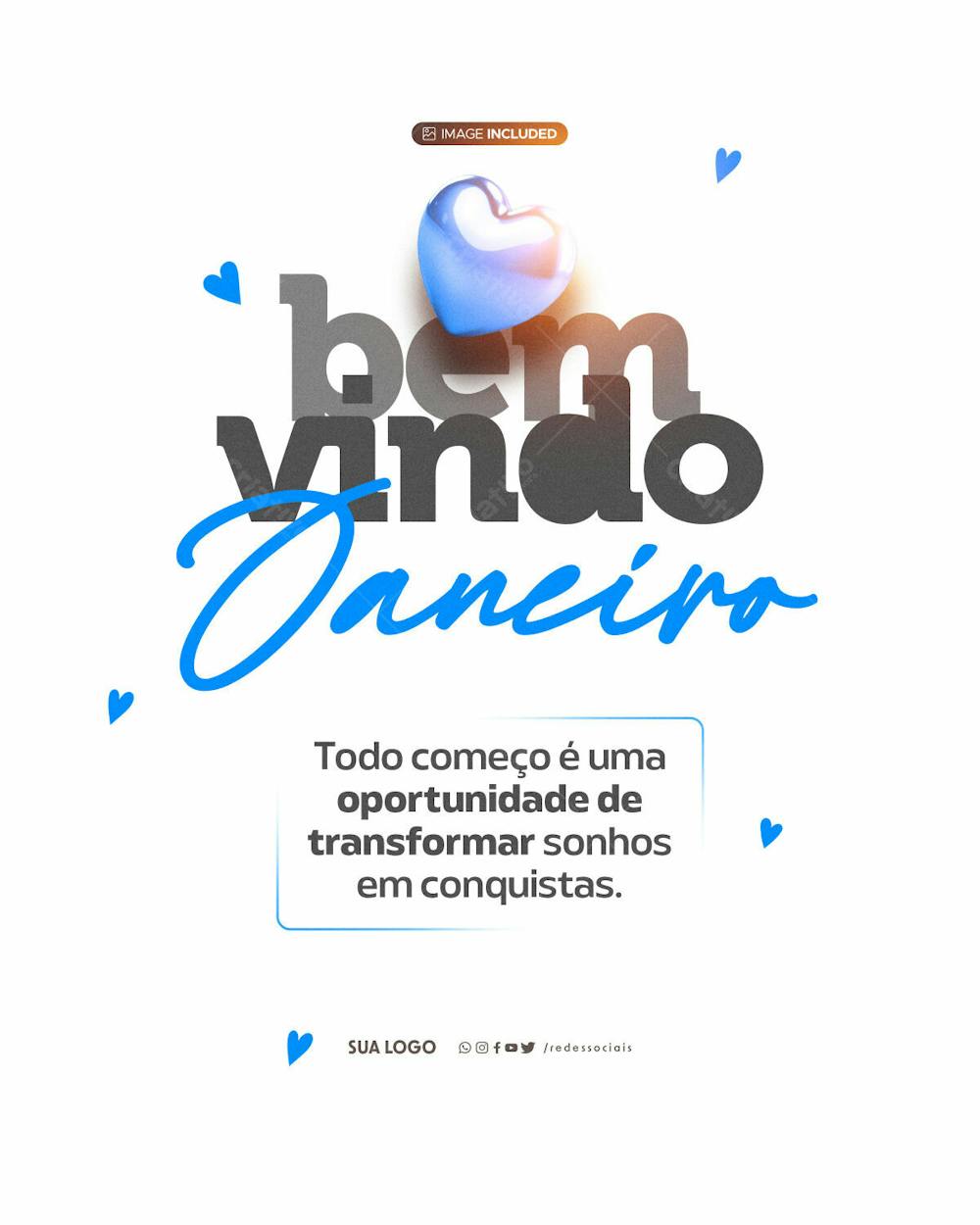 Social Media Bem Vindo Janeiro