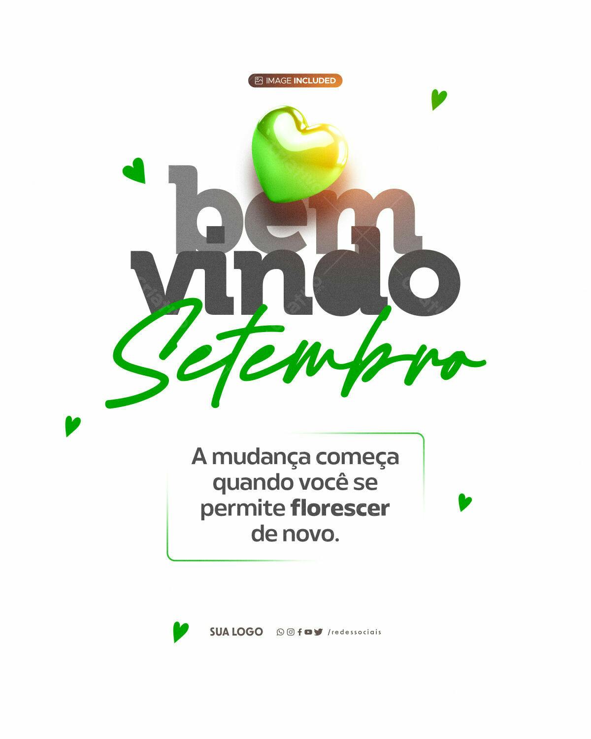 Post para Setembro PSD Editável