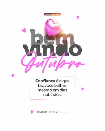 Social Media Bem Vindo Outubro